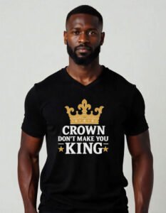 Unisex Short Sleeve V-Neck T-Shirt